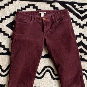 Banana Republic Maroon Corduroy Pants